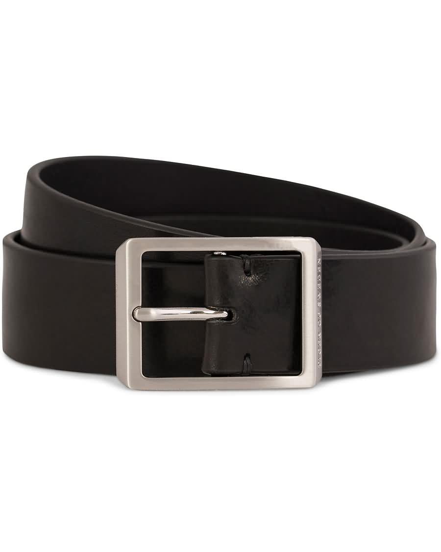 tiger of sweden ivano leather chino belt 3,5 cm black iixkz